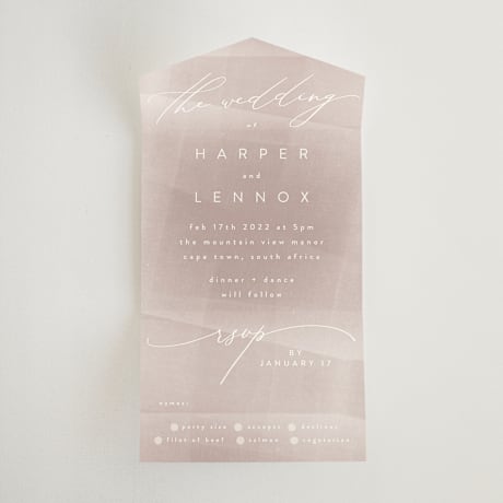 All-in-One Wedding Invitations
