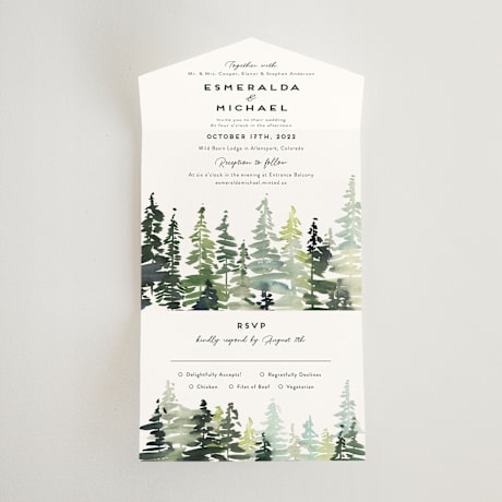 All-in-One Wedding Invitations