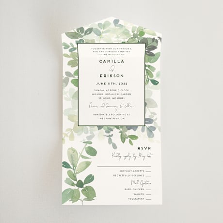 All-in-One Wedding Invitations