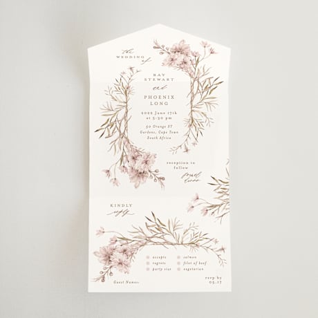 All-in-One Wedding Invitations