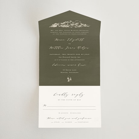 All-in-One Wedding Invitations