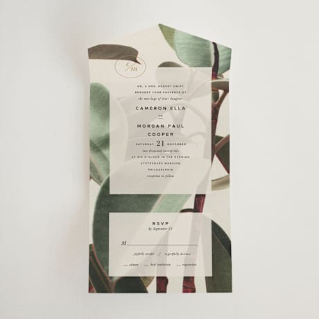 All-in-One Wedding Invitations