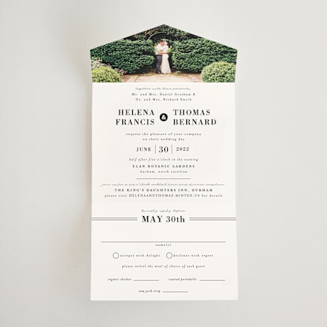 All-in-One Wedding Invitations