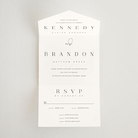 All-in-One Wedding Invitations
