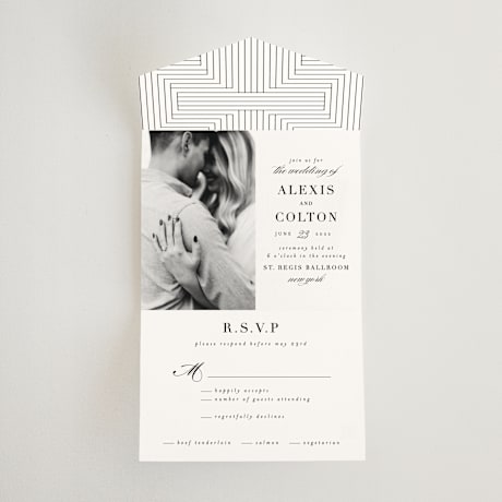 All-in-One Wedding Invitations
