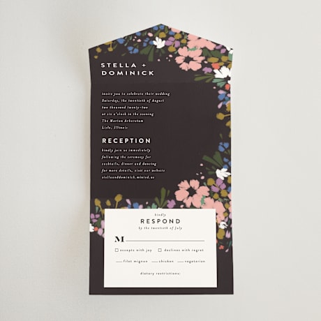 All-in-One Wedding Invitations