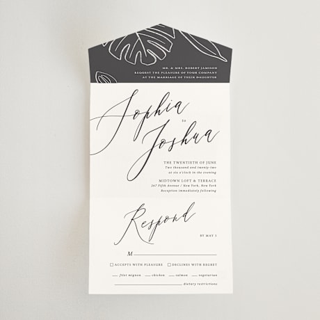 All-in-One Wedding Invitations