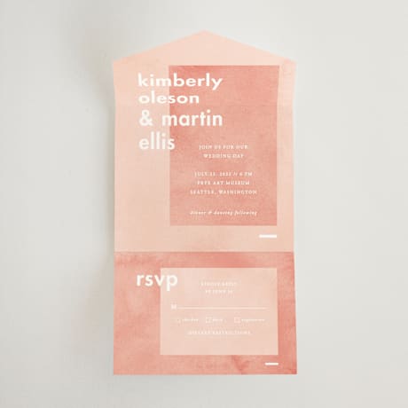 All-in-One Wedding Invitations
