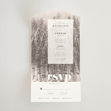 All-in-One Wedding Invitations