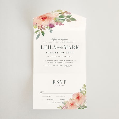All-in-One Wedding Invitations