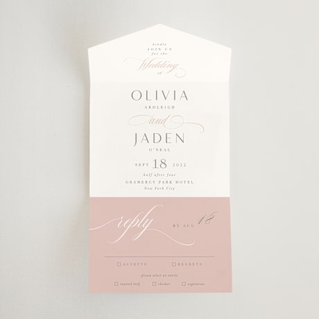 All-in-One Wedding Invitations