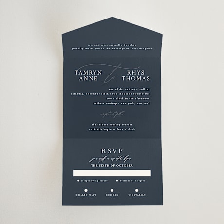 All-in-One Wedding Invitations
