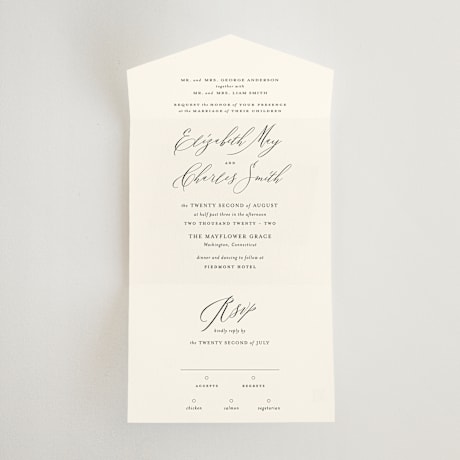 All-in-One Wedding Invitations