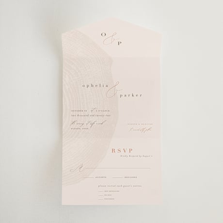 All-in-One Wedding Invitations