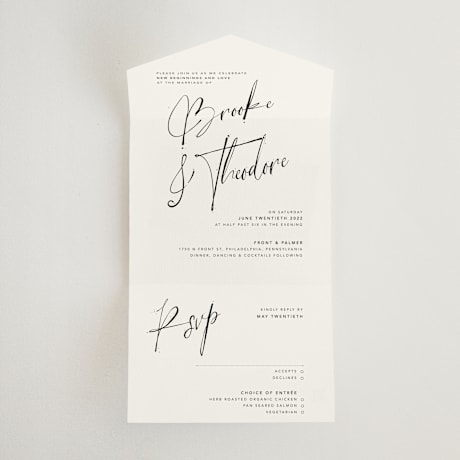 All-in-One Wedding Invitations