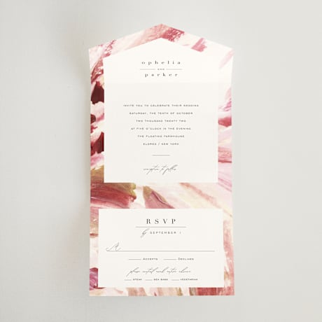 All-in-One Wedding Invitations