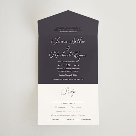 All-in-One Wedding Invitations