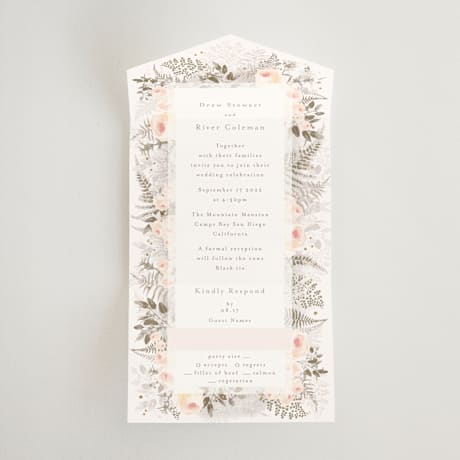 All-in-One Wedding Invitations