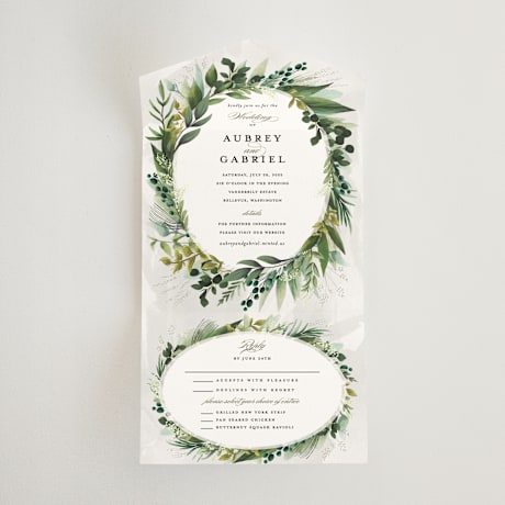 All-in-One Wedding Invitations