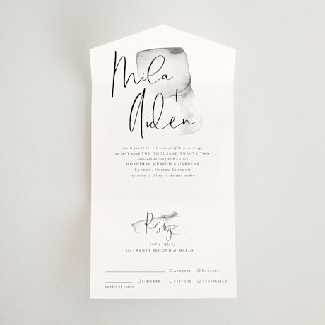 All-in-One Wedding Invitations