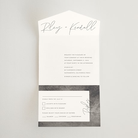 All-in-One Wedding Invitations