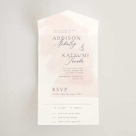 All-in-One Wedding Invitations