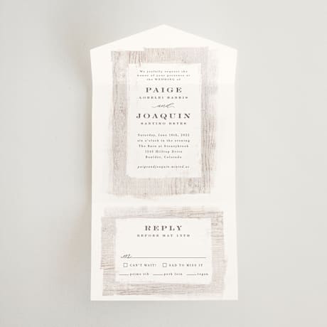 All-in-One Wedding Invitations