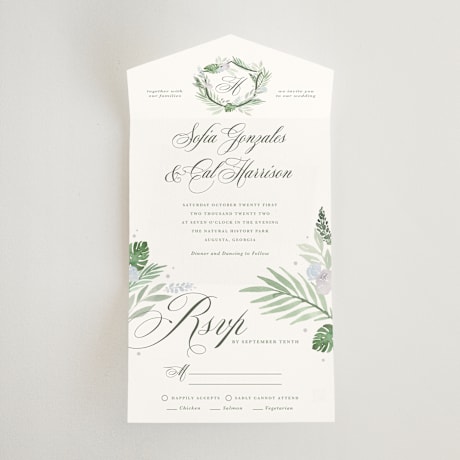 All-in-One Wedding Invitations