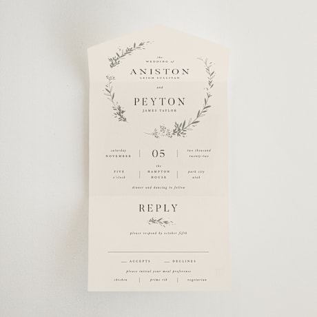 All-in-One Wedding Invitations