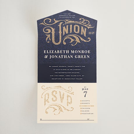 All-in-One Wedding Invitations