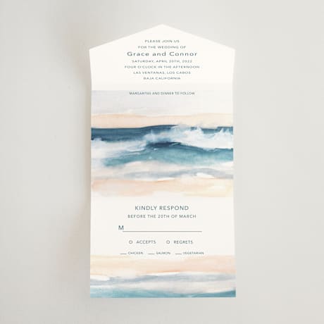 All-in-One Wedding Invitations