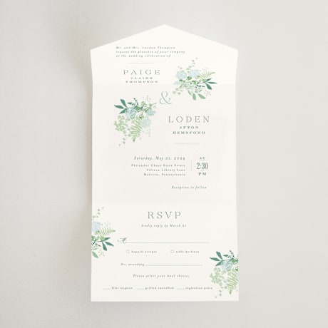 All-in-One Wedding Invitations