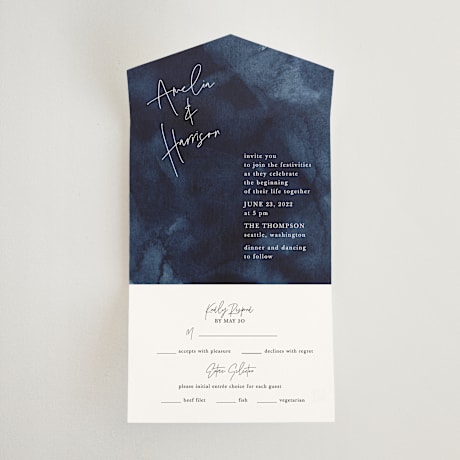 All-in-One Wedding Invitations