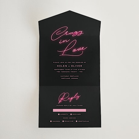 All-in-One Wedding Invitations