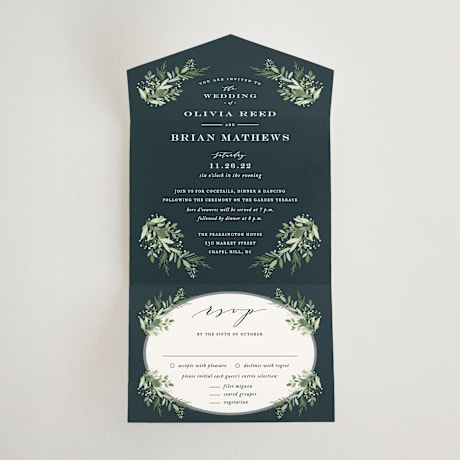 All-in-One Wedding Invitations
