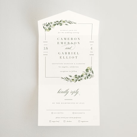 All-in-One Wedding Invitations