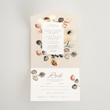 All-in-One Wedding Invitations