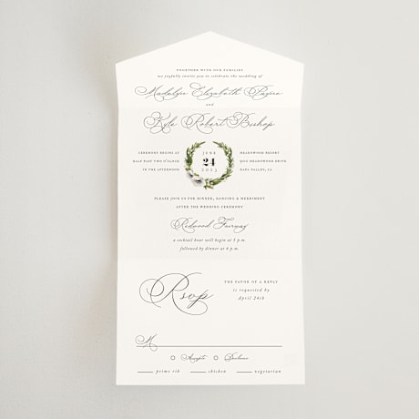 All-in-One Wedding Invitations