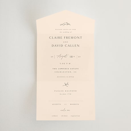 All-in-One Wedding Invitations