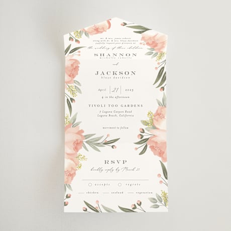 All-in-One Wedding Invitations