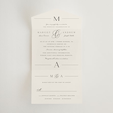 All-in-One Wedding Invitations