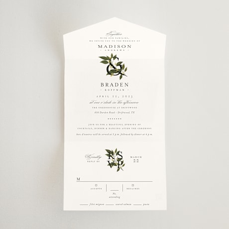 All-in-One Wedding Invitations
