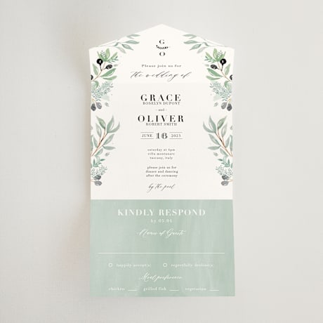 All-in-One Wedding Invitations