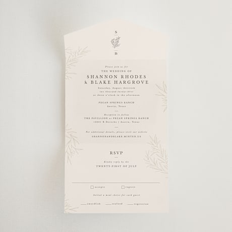 All-in-One Wedding Invitations