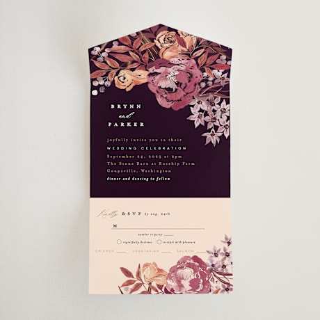 All-in-One Wedding Invitations