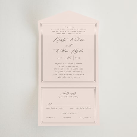 All-in-One Wedding Invitations