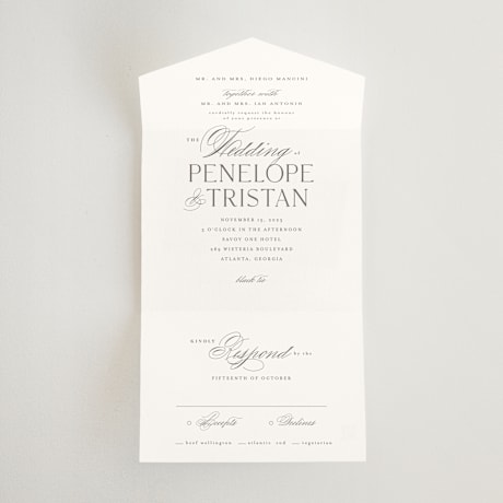 All-in-One Wedding Invitations