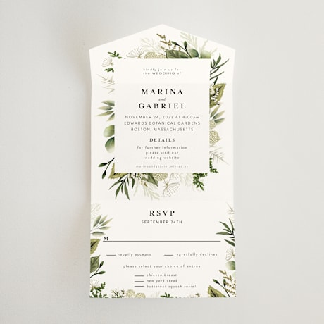 All-in-One Wedding Invitations