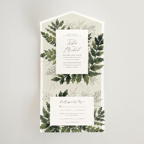 All-in-One Wedding Invitations