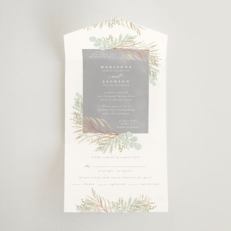 All-in-One Wedding Invitations